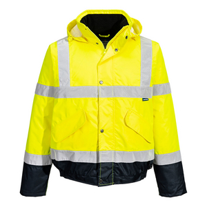 PORTWEST BOMBERJACK S266 HV GEEL/MARINE MT XXL
