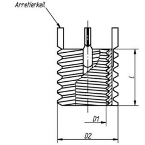 137537-INSERTO FILETTATO STANDARD, ACCIAIO INOX, M05, M08 K0398.105