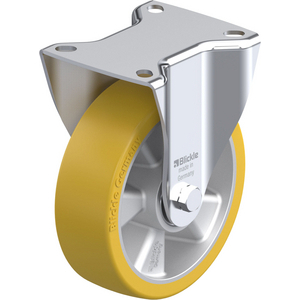 321547-RUOTA CON SUPPORTO FISSO IN LAMIERA DACCIAIO STAMPATA, SUPPORTI VERSIONE SEMI-PESANTI, ATTACC B-ALTH 125K