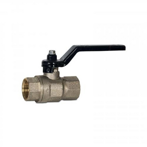 VALVOLA A SFERA (LEVA NERA) F/F 3/8'' ISO7/1 OTTONE NICHELATO 122000308