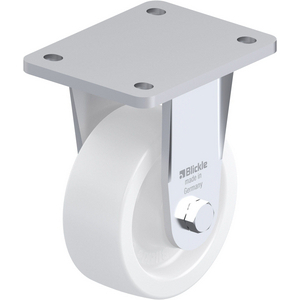 ROULETTE FIXE 750KG D.125MM AC BAND.POLYA 50MM MOY LISSE