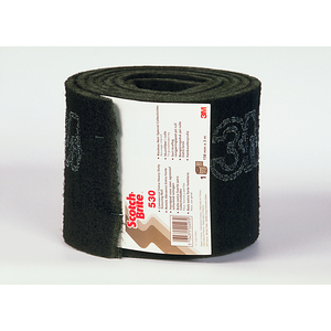 SCOTCH-BRITE FIBRE ABRASIVE PER PULIZIE GRAVOSE 530, NERO, 158 MM X 3 M, 6/CONFEZIONE 7100172468