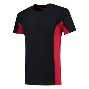 TRICORP T-SHIRT BORSTZAK 102002 MARINE/ROOD MT M
