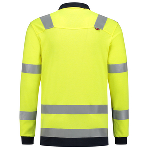 TRICORP POLOSHIRT MULTINORM 203003 FLUO GEEL/INKT BL MT 3XL