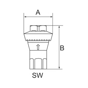637.13 Inline-Druckregler, 2xIG, o. Sekundärentl., G1/4, 2bar
