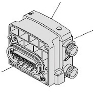 SMC END PLATE ASSEMBLY VVQC2000-3A-1-C10-S
