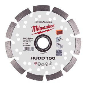 MILWAUKEE DIAMANTSLIJPSCHIJF BETON SPEEDCROSS HUDD 150MM
