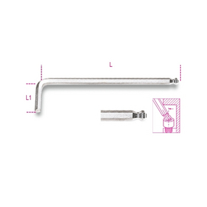 000960341-CHIAVE MASCHIO ES PUNTA SFERICA BPC2 96BPC 2