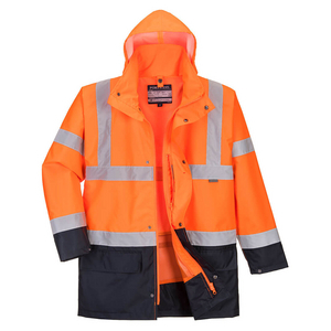 PORTWEST PARKA 5-IN-1 ESSENTIAL S766 HV ORANJE/MARINE MT XL