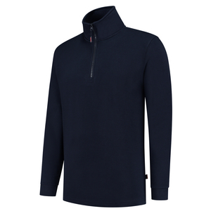 TRICORP SWEATER RITSKRAAG 301010 INKT BLAUW MT M