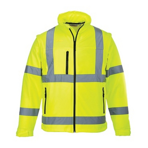PORTWEST SOFTSHELL JACK S428 HI-VIS GEEL MT XS