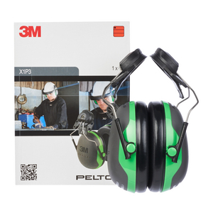 PELTOR CUFFIE AURICOLARI, 26 DB, VERDE, ATTACCO PER ELMETTO, X1P3 7000103988