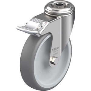 ROULETTE PIVOT. 110KG D.125MM IN BAND.CAOUT 32MM MOY LISSE+FR