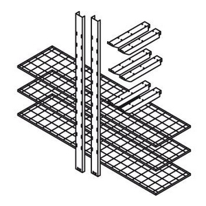 3410003495 Gitterrostregal 2000mm 3Gitterrostbo. 2000X500mm