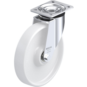 ROULETTE PIVOT. 600KG D.250MM AC BAND.POLYA 50MM MOY BILLE