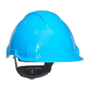 G3000NUV-BB ELMETTO VENTILATO BARD. A CRICCHETTO PLASTICA AZZURRO CON UVICATOR 7000039719