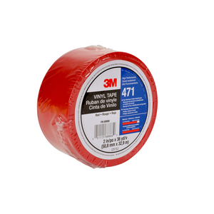 NASTRO VINILICO 471, ROSSO, 12.7 MM X 33 M, 0.14 MM, CONFEZIONATI SINGOLARMENTE 7100260301