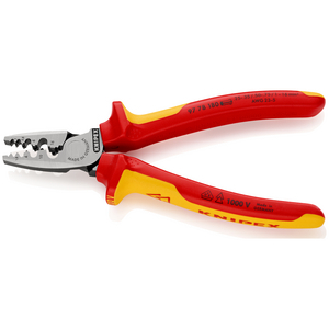 PINCE SERTIR 180MM EMBOUT 0,25-16MM2 1000V