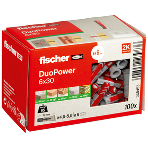 FISCHER PLUG DUO POWER 6X30 (DS=100ST)