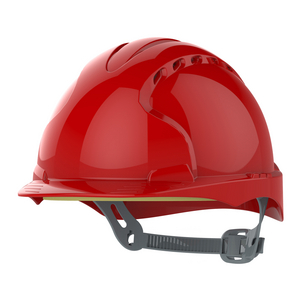 CASCO DI SICUREZZA EVO 2-CRICCHETTO ANTISCIVOLO-VENTILATO ROSSO AJF030-000-600