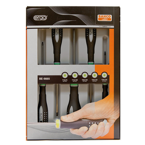 BAHCO SCHROEVENDRAAIERSET ERGO 5D BE-9885 (SE=5ST)