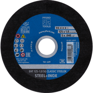 PFERD DOORSLIJPSCHIJF EHT 125-1,0 SG CLASSICSTEELOX 6134110