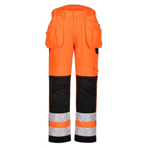 PORTWEST BROEK PW242 HI-VIS ORANJE/ZWART MT 30