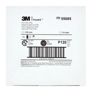 3M HOOKIT FILM SCHIJF 375L 152,4MM P120 600Z