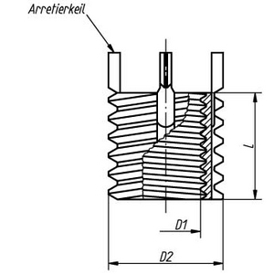KIPP INBOUWGEREEDSCHAP VOOR DRAADINSERT K0398.812
