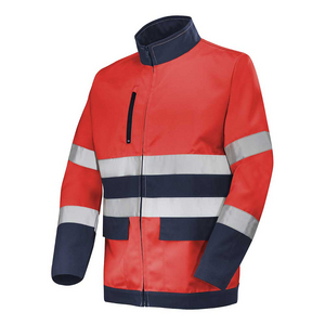 BLOUSON FLUO BASE XP ROUGE FLUO / DARK BLUE TAILLE 0