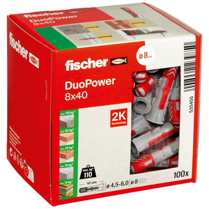 FISCHER PLUG DUOPOWER 8X40 (DS=100ST)