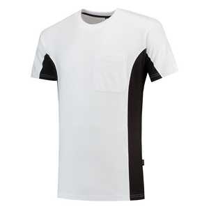 TRICORP T-SHIRT BORSTZAK 102002 WIT/DONKER GRIJS MT 6XL