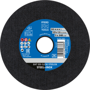 PFERD Cut off wheel EHT 125 1,0 A 60 R SG INOX/22,23