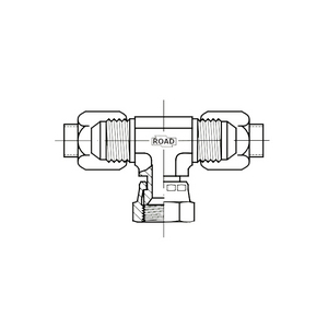 INTERMEDOIATE T SHAPED UNIONS WITH ROTTING NUT S685-16TG