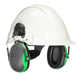 PELTOR CUFFIE AURICOLARI, 26 DB, VERDE, ATTACCO PER ELMETTO, X1P3 7000103988