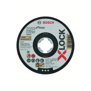 X-LOCK MOLA DA TAGLIO STANDARD FOR INOX 125X1,0 MM PIANA 2608619262