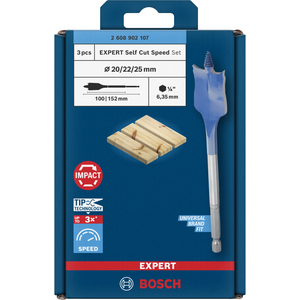BOSCH SELF CUT SPEED 20; 22; 25 3D SET 2608902107