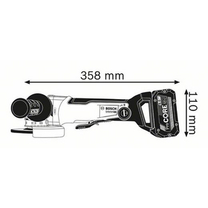 MEULEUSE 115 125 MM GWX 18V-10 PSC SOLO L-BOXX