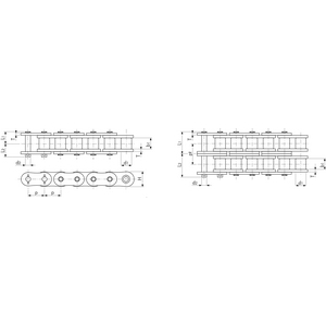 0144100002-CATENA DI TRASMISSIONE ANSI SUPER100H 1 CL (P=1-1/4)