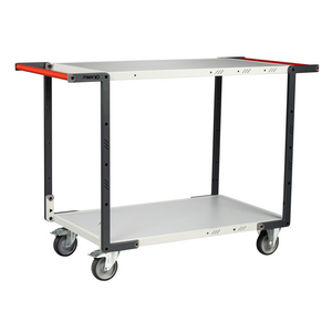 SERVANTE FLAT-PACK 2 PLATEAUX MELAMINE DOUBLE POIG 850X500