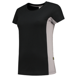 TRICORP T-SHIRT DAME 102003 ZWART/GRIJS MT S
