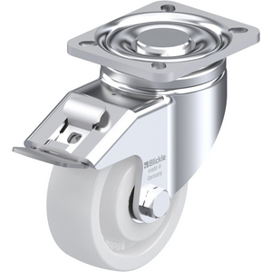 604058-RUOTA CON SUPPORTO GIREVOLE IN LAMIERA DACCIAIO STAMPATA, RUOTE CON SUPPORTO PER ALTE PORTATE LH-SPO 100K-1-FI