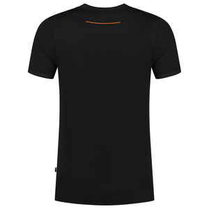 TRICORP T-SHIRT ACCENT 102703 ZWART/ORANJE MT XS