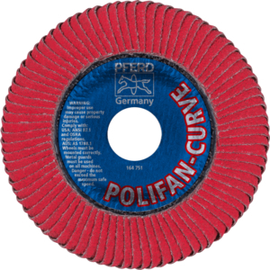 PFERD POLIFAN® flap disc PFR 115 CO 60 SGP CURVE L/22,23