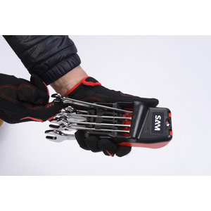 JEU DE 12 CLES MIXTES 7 A 24 MM SUR RATELIER