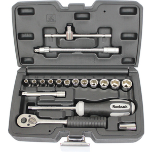 SET DI CRICCHETTO E BOCCOLE DI SERRAGGIO 1/4'' - 18 ELEMENTI 6868829