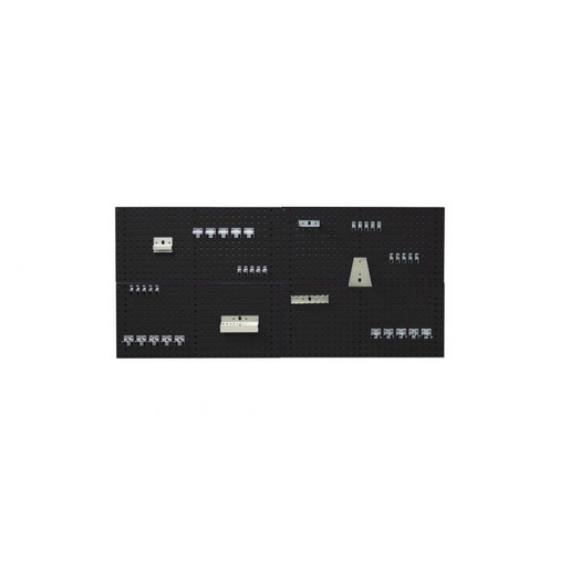 Perfo Panel Cable perfo panel and hook kit with 4x 1.0m panels & 40 piece hook kit WxDxH ...