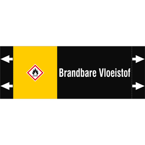 BRADY LEIDINGMERKER 165X60 BRANDBARE VLOEISTOF