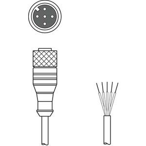 LEUZE CONNECTION CABLE KB-008-3000A