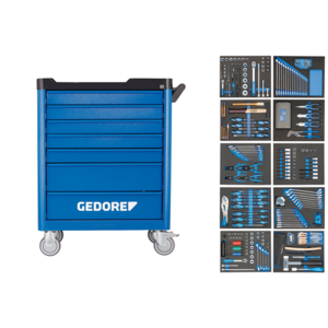 GEDORE GEREEDSCHAPWAGEN WORKSTER INCL. ASORT. WSL-L-TS-308